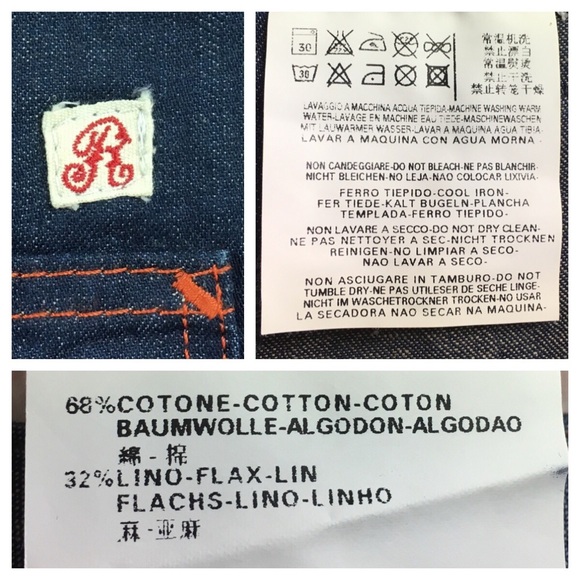 💙Replay denim embroidered ruffle skirt size 28 - Picture 6 of 7